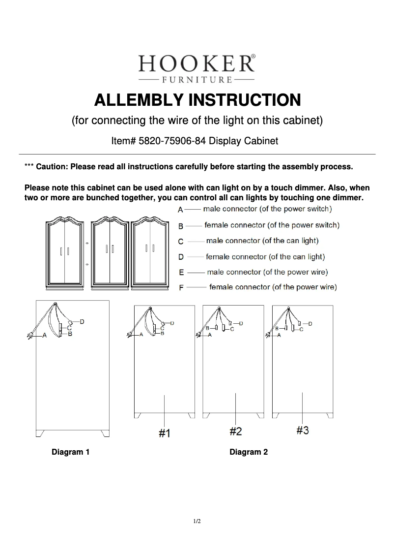 Imagen de la primera página del manual del dispositivo 5820-75906-84