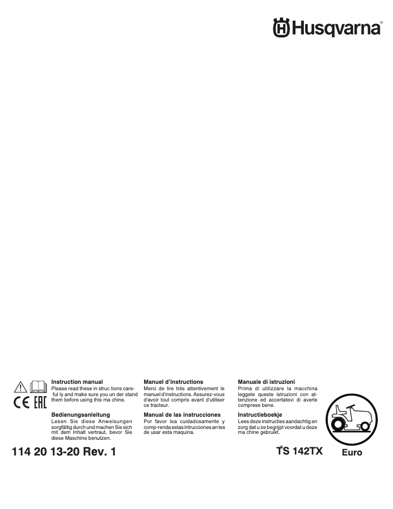 Imagen de la primera página del manual del dispositivo TS 142TX