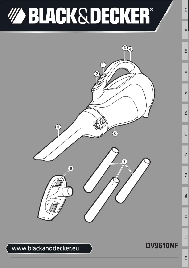 Página 1 del manual Manual de usuario Black & Decker DV9610NF