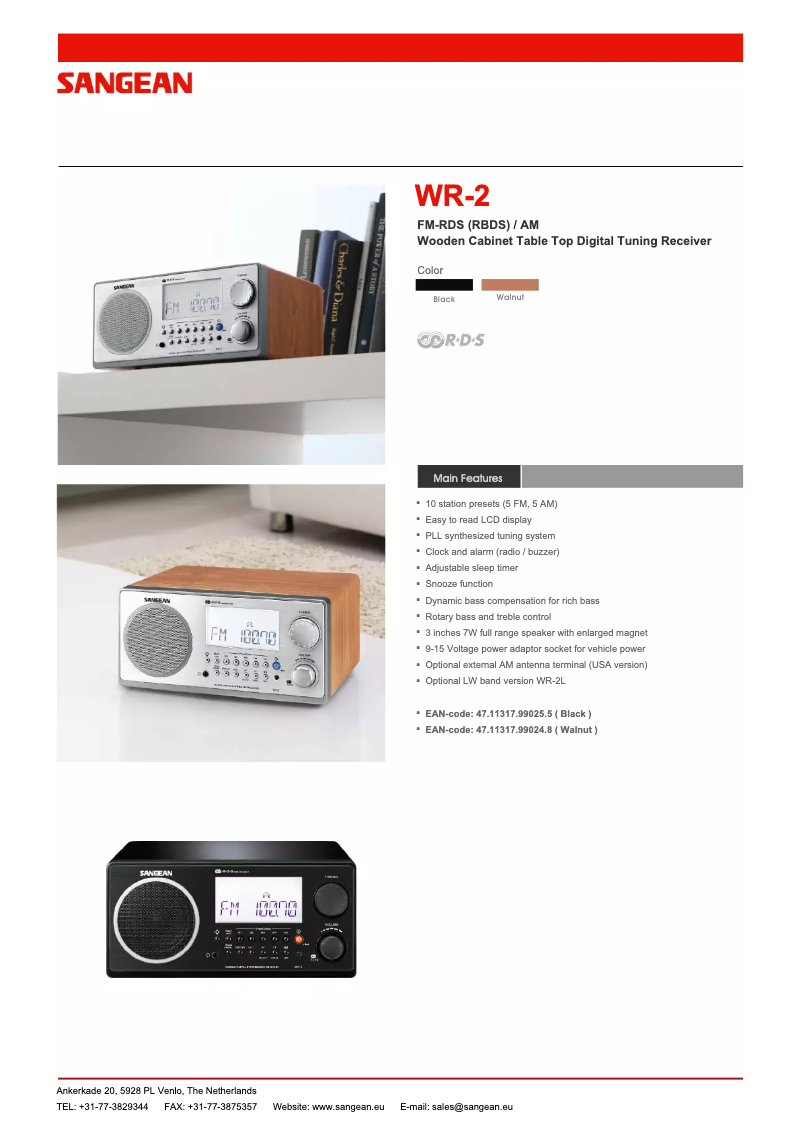 Imagen de la primera página del manual del dispositivo WR-2