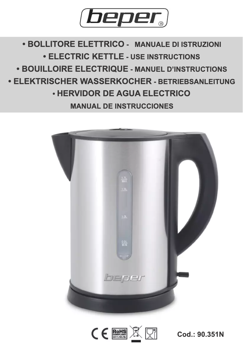 Imagen de la primera página del manual del dispositivo 90.351N