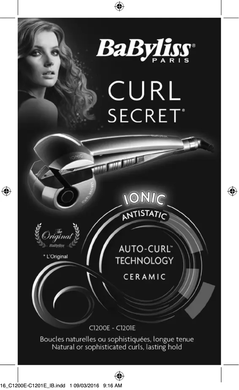 Página 1 del manual Manual de usuario BaByliss C1200E