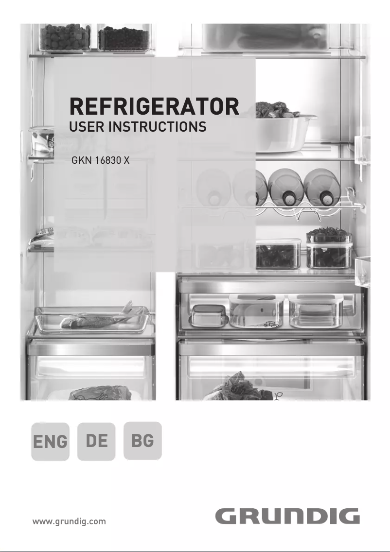 Página 1 del manual Manual de usuario Grundig GKN 16830 X