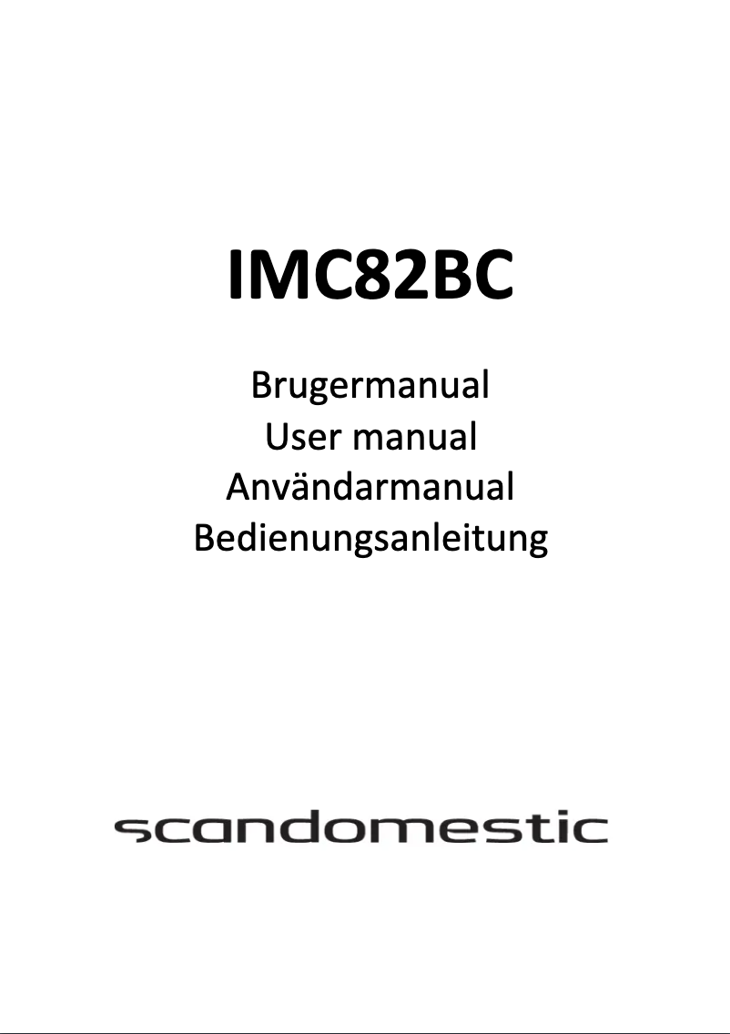Página 1 del manual Manual de usuario Scandomestic IMC82BC