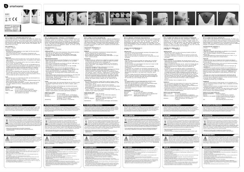 Imagen de la primera página del manual del dispositivo SC20