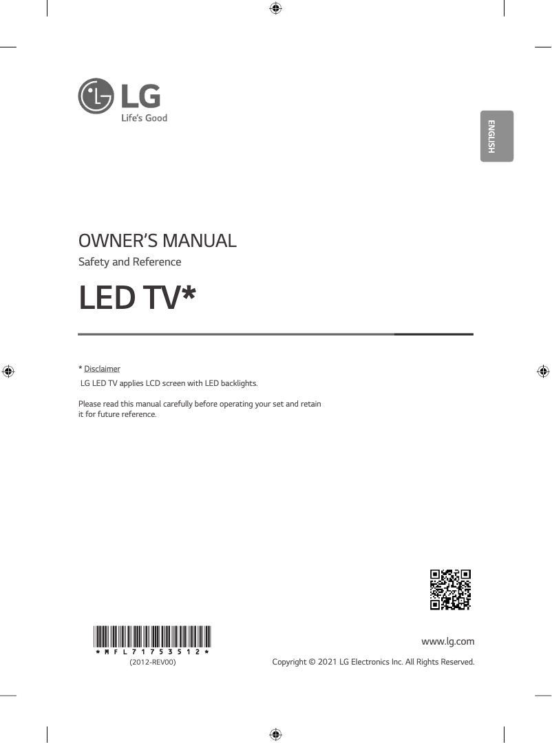 Página 1 del manual Manual de usuario LG 43NANO75TPA