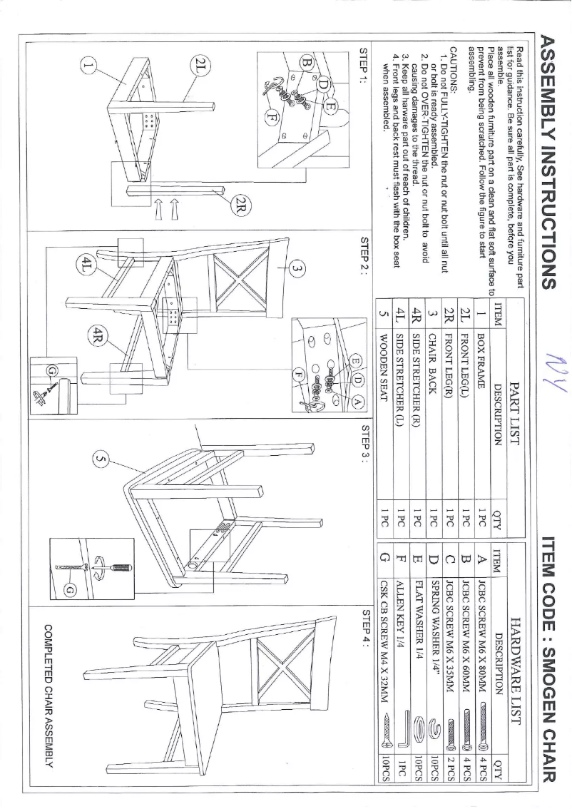 Imagen de la primera página del manual del dispositivo Smogen