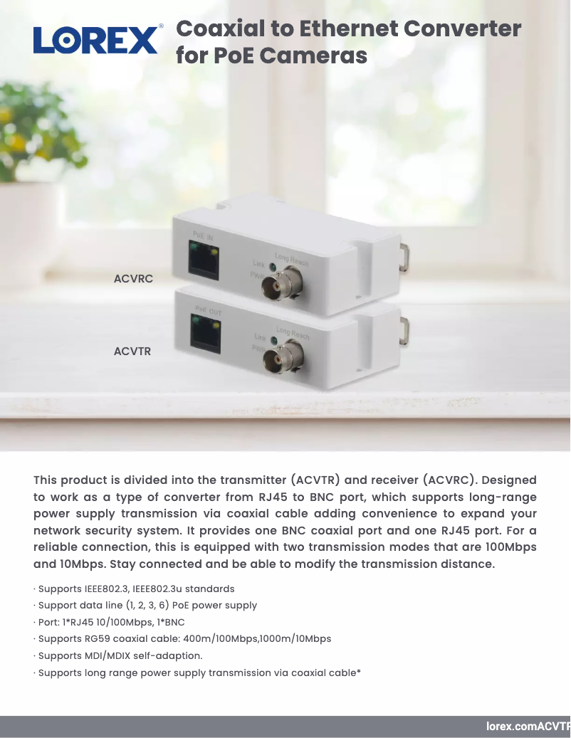 Imagen de la primera página del manual del dispositivo ACVRC