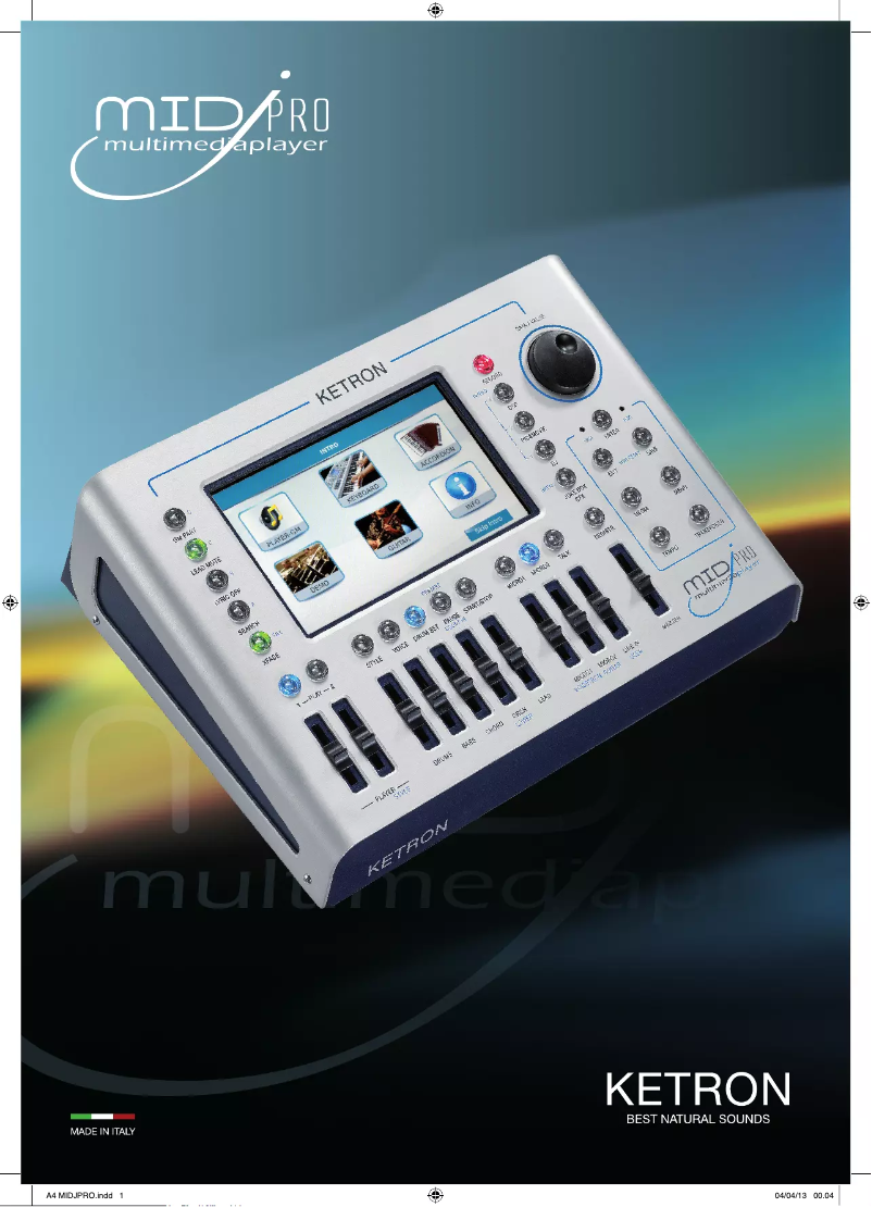 Imagen de la primera página del manual del dispositivo MidjPro