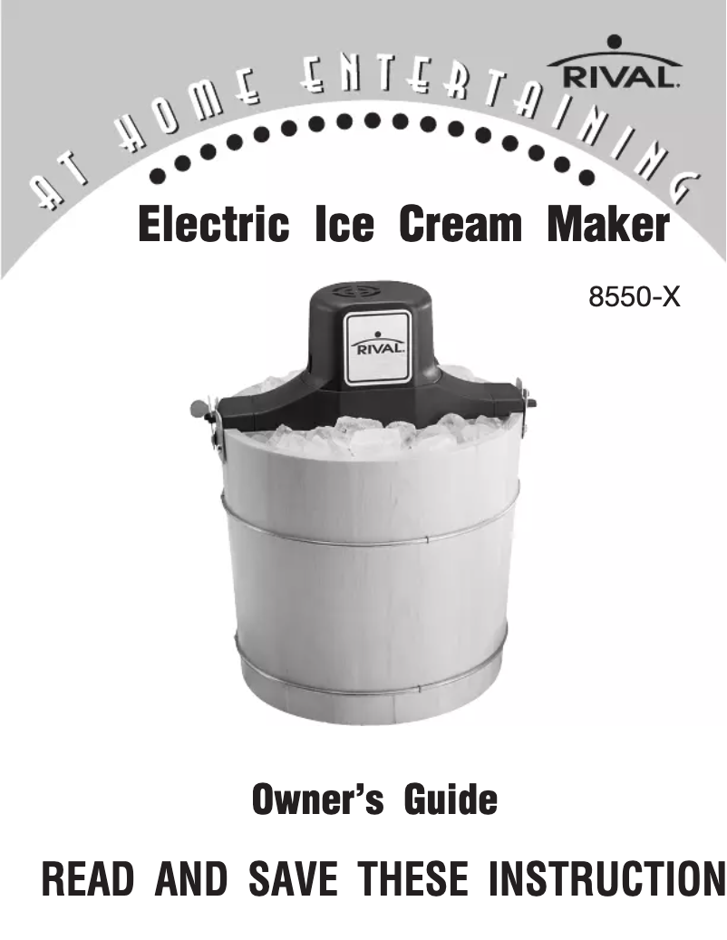 Página 1 del manual Manual de usuario Rival 8550-X