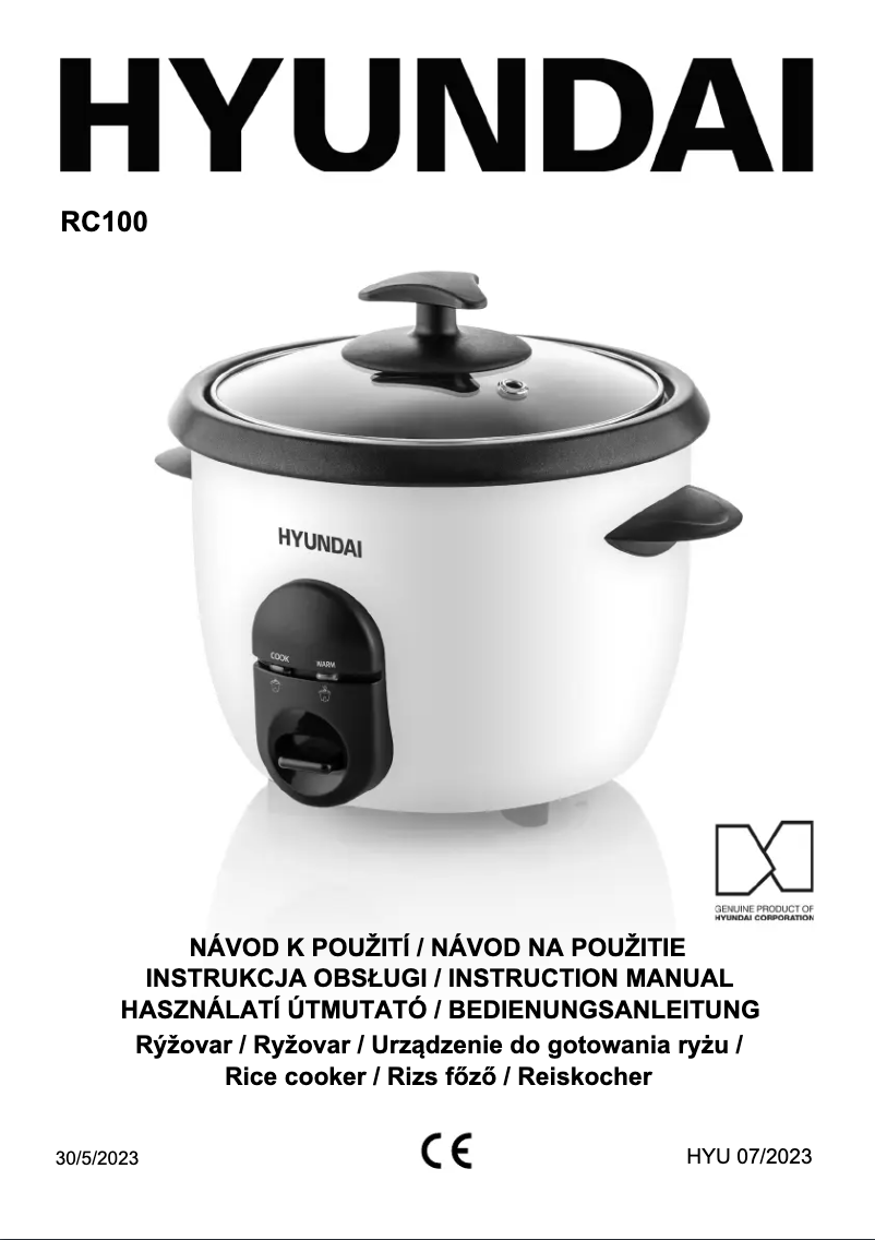 Página 1 del manual Manual de usuario Hyundai RC 100 B