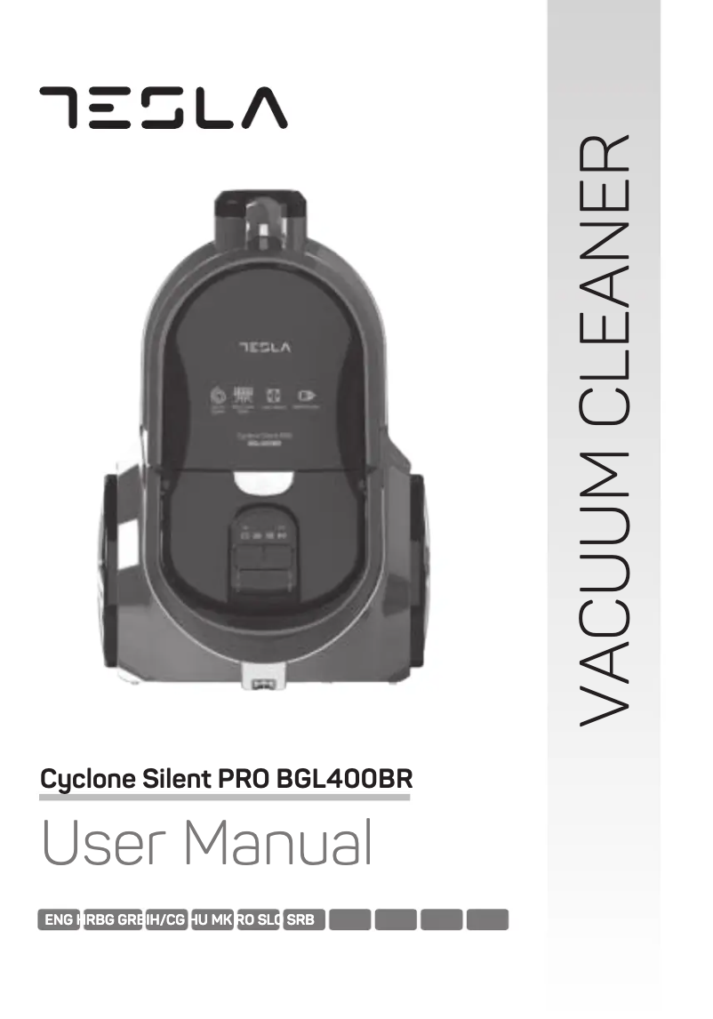 Imagen de la primera página del manual del dispositivo Cyclone Silent PRO BGL400BR