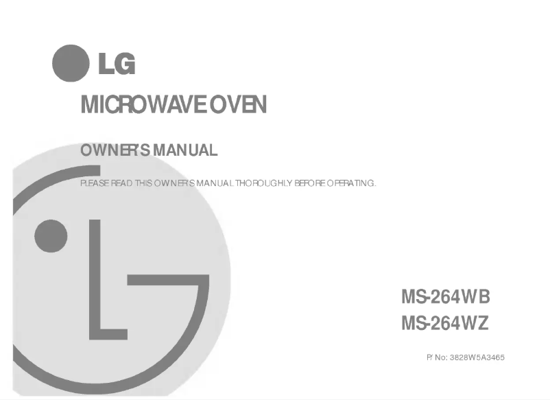 Imagen de la primera página del manual del dispositivo MS-264WZ