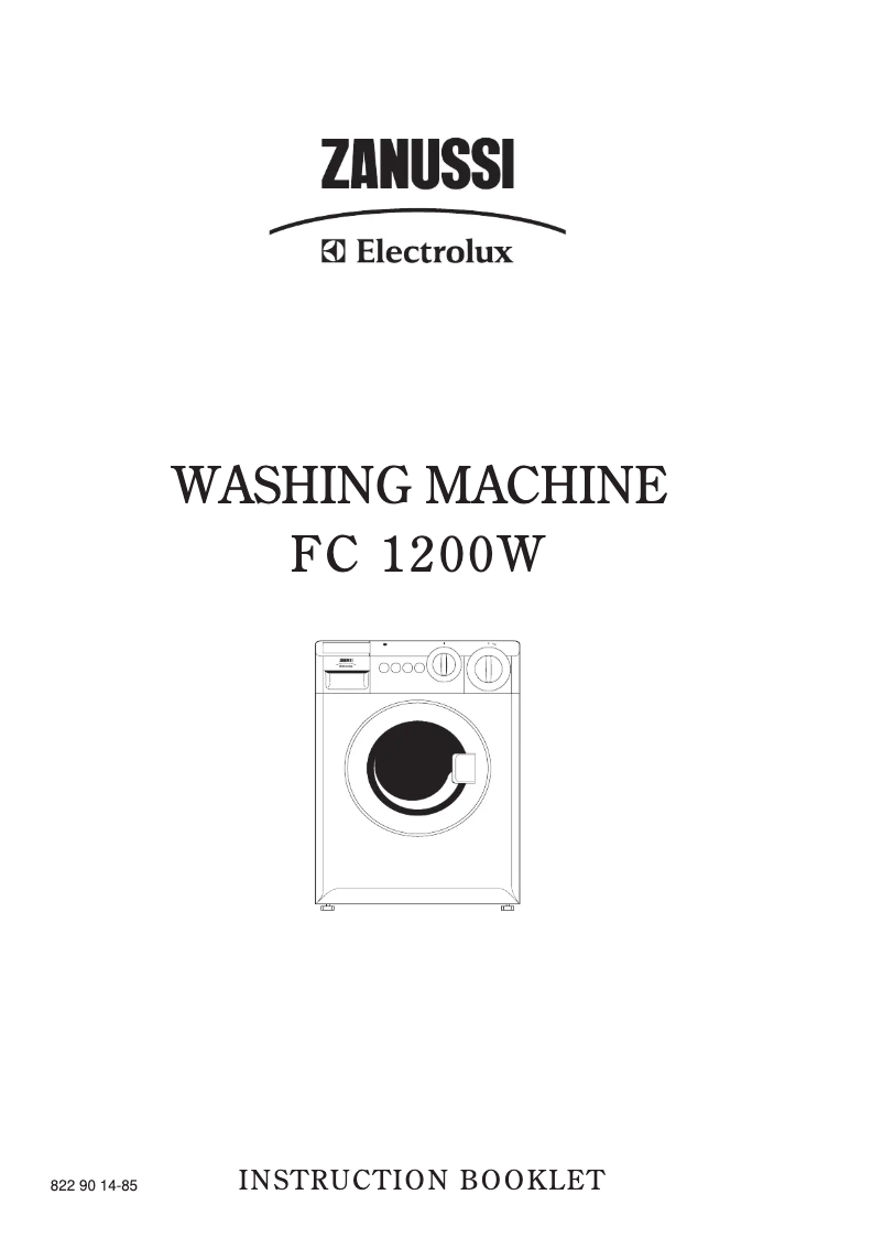 Página 1 del manual Manual de usuario Zanussi-Electrolux FC 1200 W