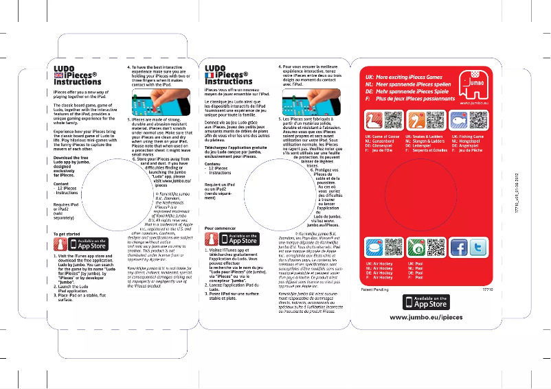 Página 1 del manual Manual de usuario Jumbo IPieces Ludo