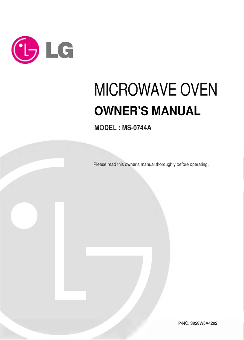 Página 1 del manual Manual de usuario LG MS0744A