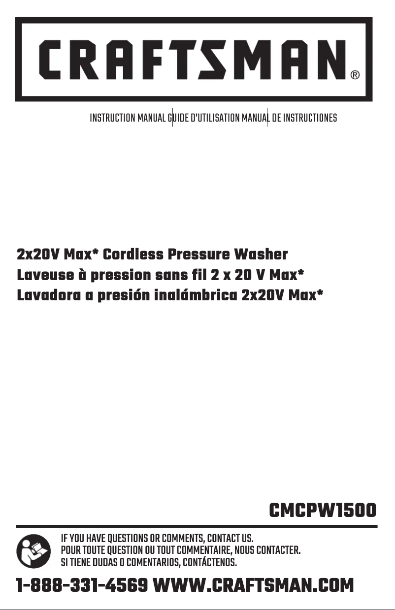 Imagen de la primera página del manual del dispositivo CMCPW1500