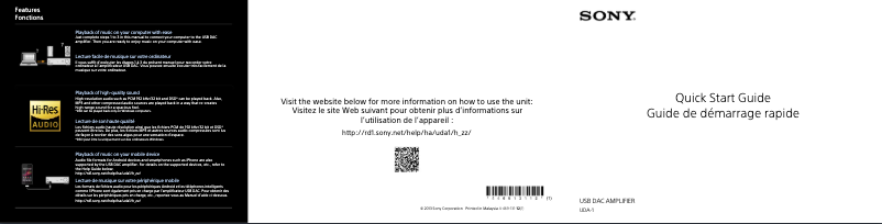 Imagen de la primera página del manual del dispositivo UDA-1