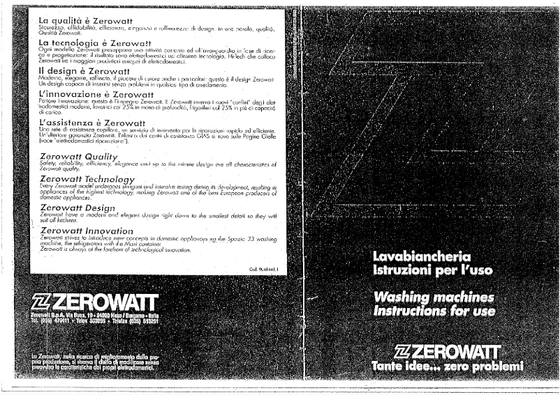 Página 1 del manual Manual de usuario Zerowatt ES 40