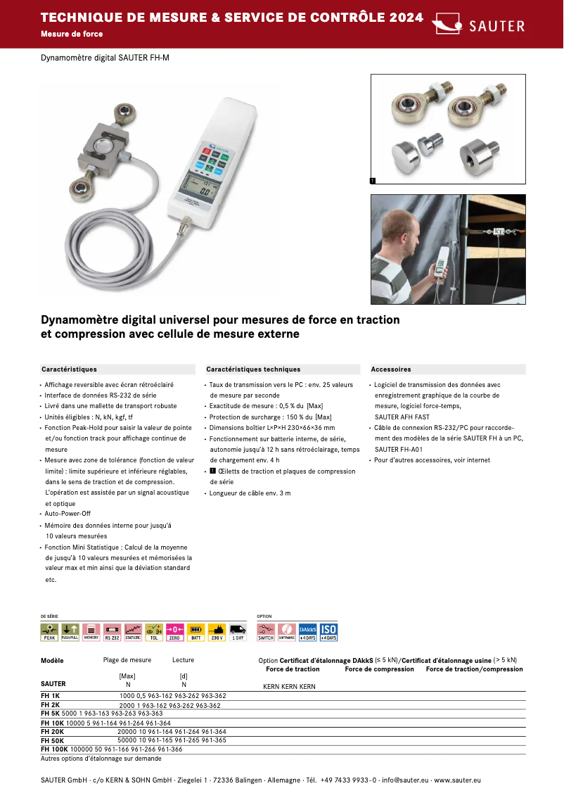 Página 1 del manual Folleto Kern FH 20KUK