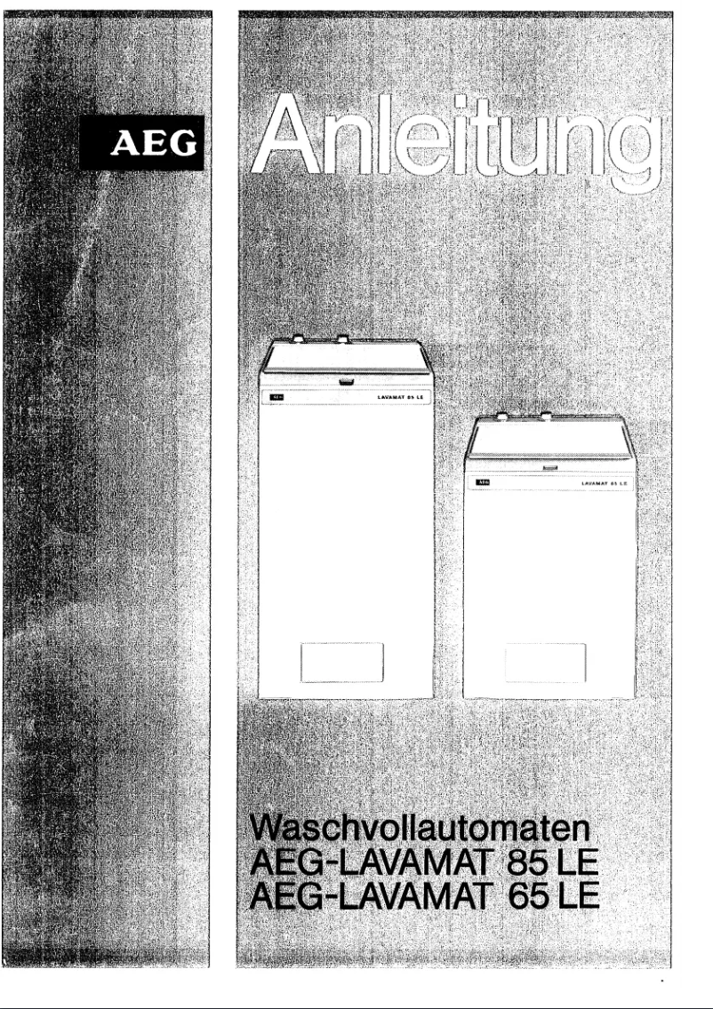 Página 1 del manual Manual de usuario AEG Lavamat 85 LE