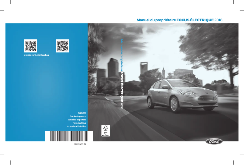 Imagen de la primera página del manual del dispositivo Focus Electric (2018)