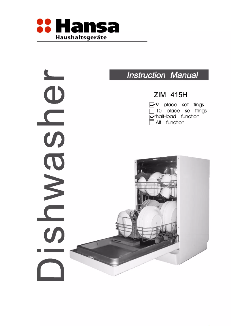 Imagen de la primera página del manual del dispositivo ZIM 415H