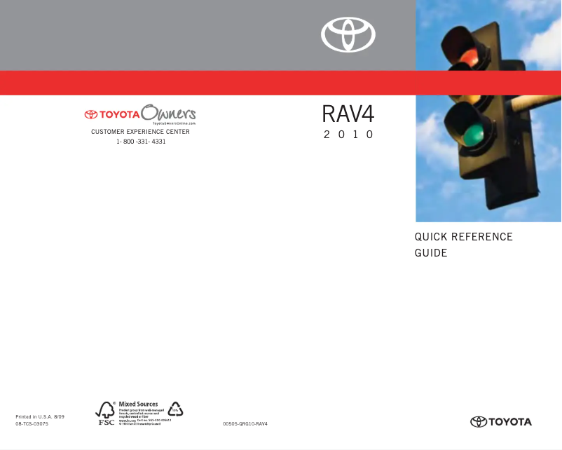 Página 1 del manual Manual de usuario Toyota Rav4 (2010)