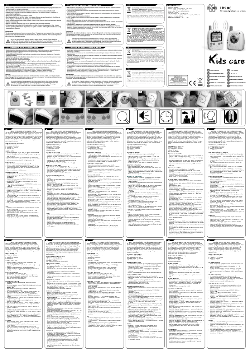 Imagen de la primera página del manual del dispositivo IB200