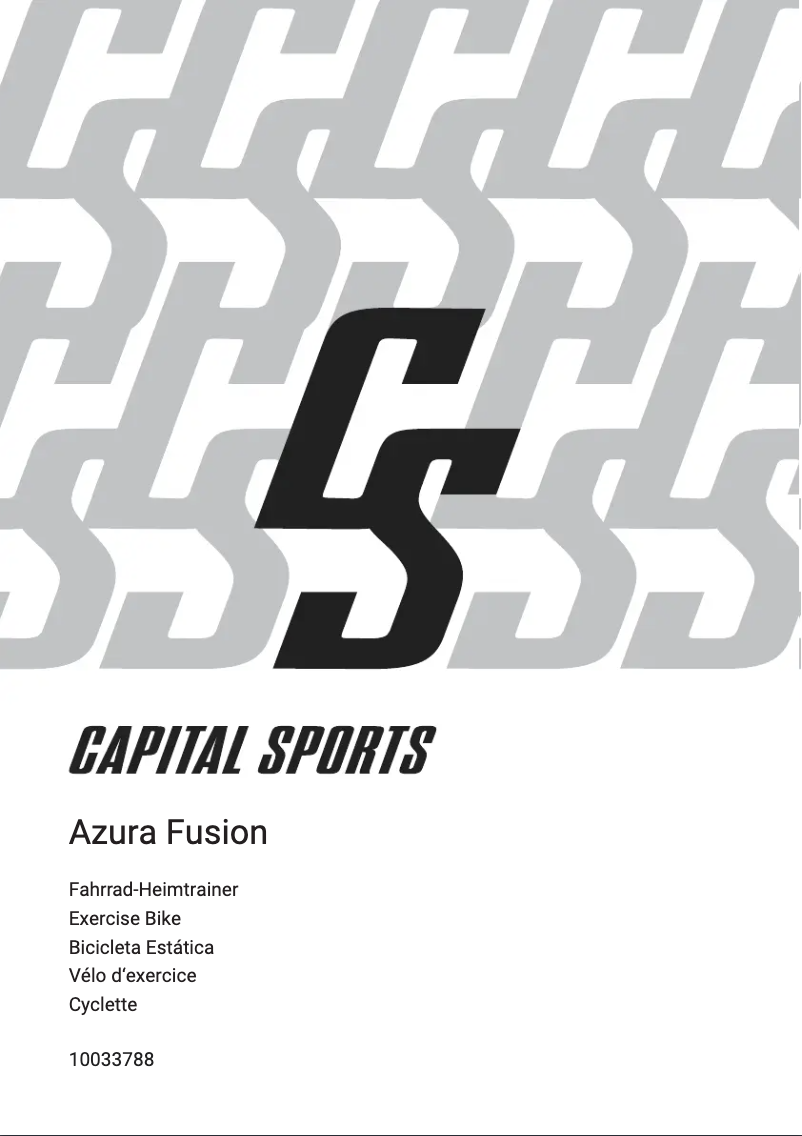 Página nº 1 - Manual de usuario Capital Sports Azura Fusion