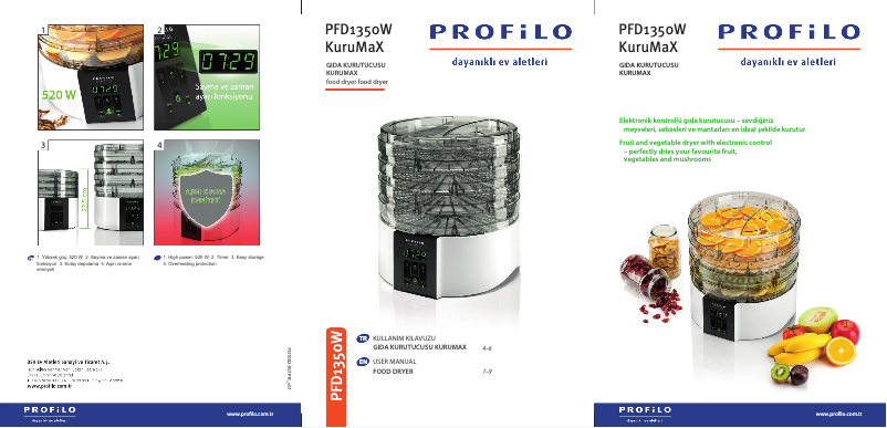 Imagen de la primera página del manual del dispositivo PFD1350W