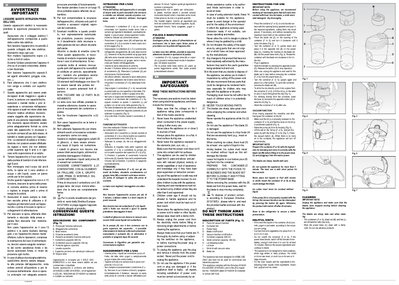 Imagen de la primera página del manual del dispositivo Drink 'N Go 572
