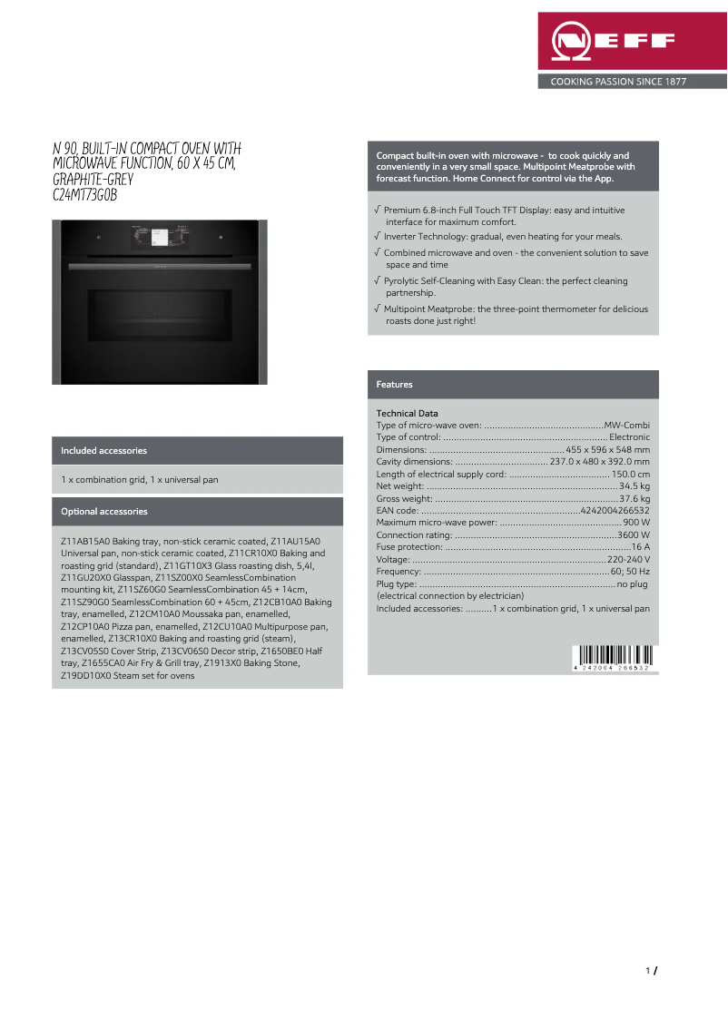 Imagen de la primera página del manual del dispositivo C24MT73G0B