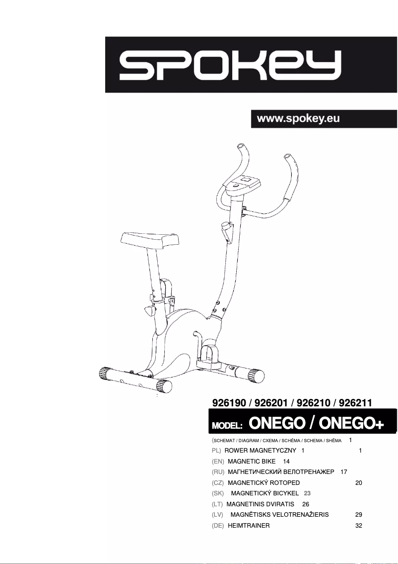 Imagen de la primera página del manual del dispositivo Onego