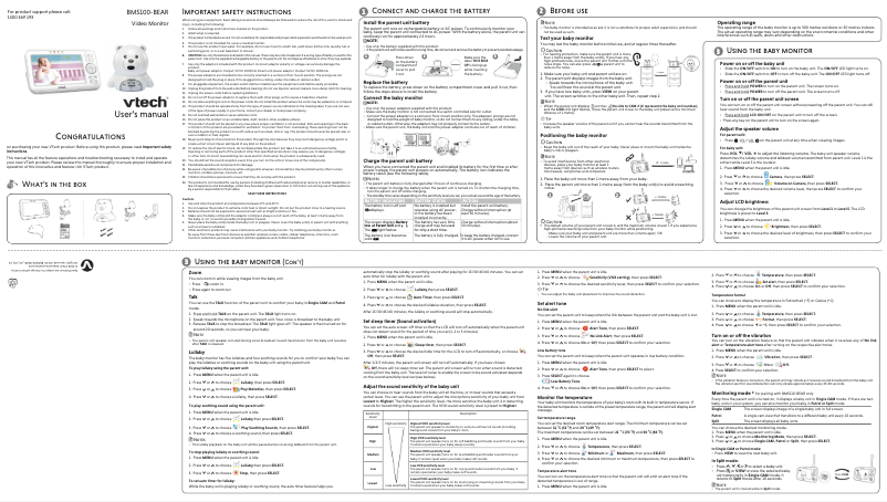 Página 1 del manual Manual de usuario Vtech BM5100-Bear