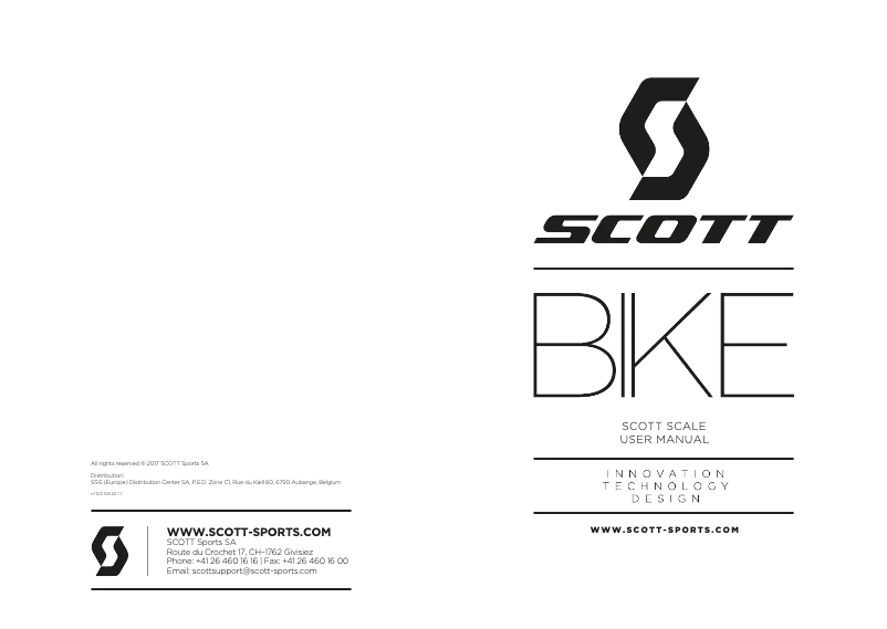 Página 1 del manual Manual de usuario Scott Scale 910 AXS