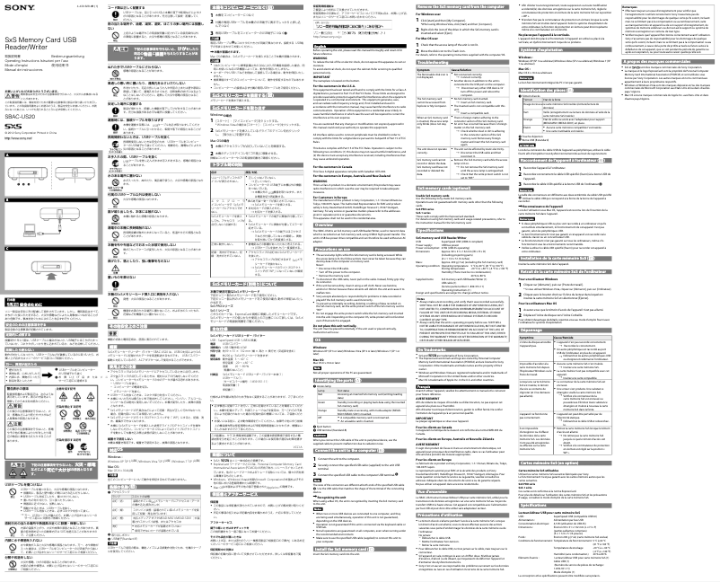 Página nº 1 - Manual de usuario Sony SBAC-US20