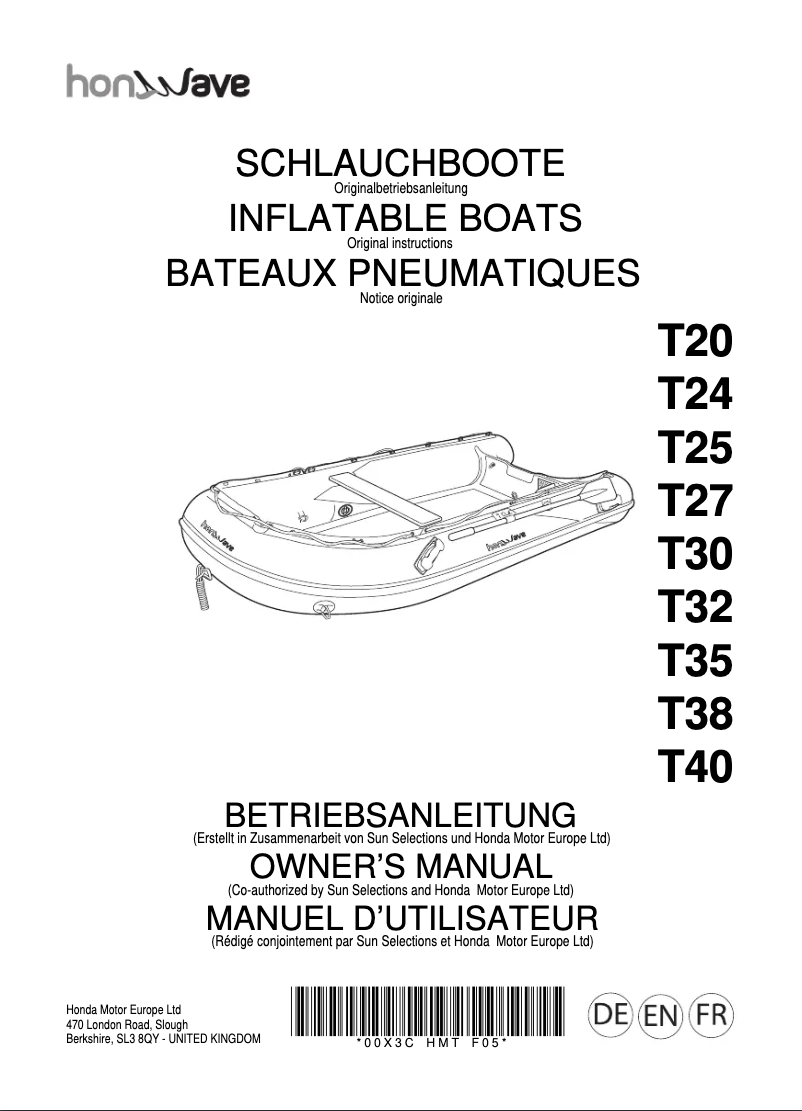 Página nº 1 - Manual de usuario Honda T40