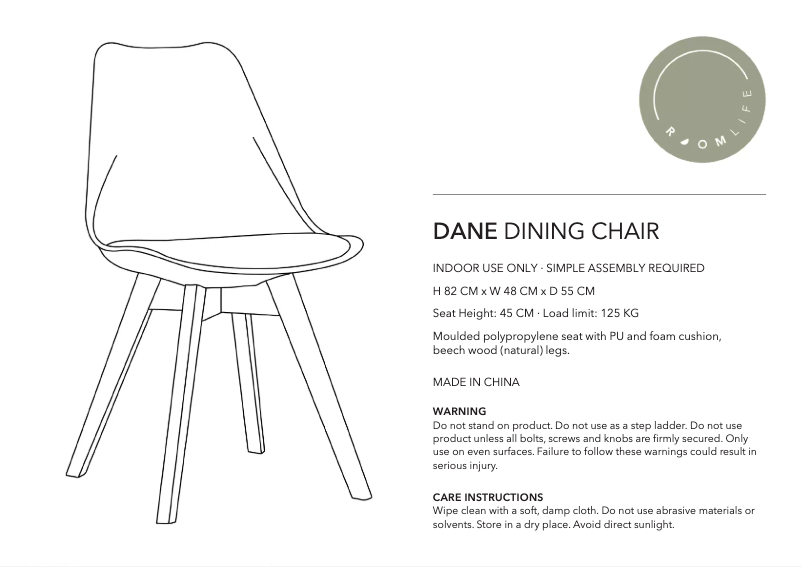 Imagen de la primera página del manual del dispositivo Dane