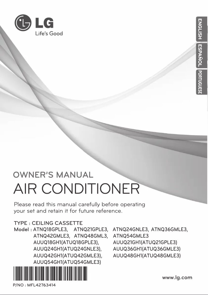 Página 1 del manual Manual de usuario LG ATNQ42GMLE3