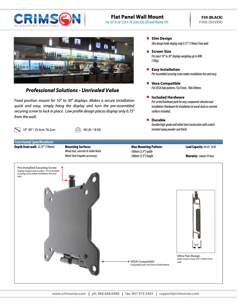 Imagen de la primera página del manual del dispositivo F30