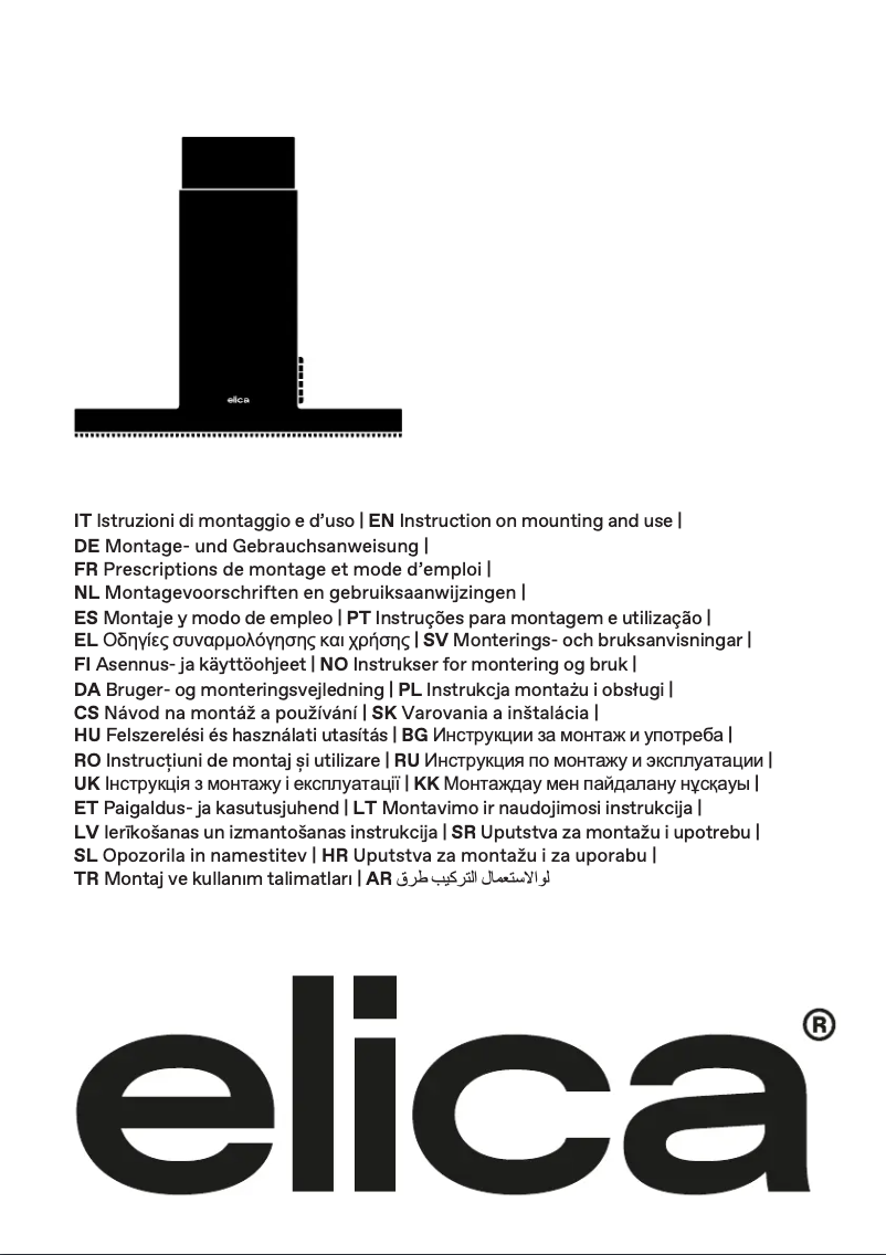 Página 1 del manual Manual de usuario Elica BOXIN DRY PRF0181068