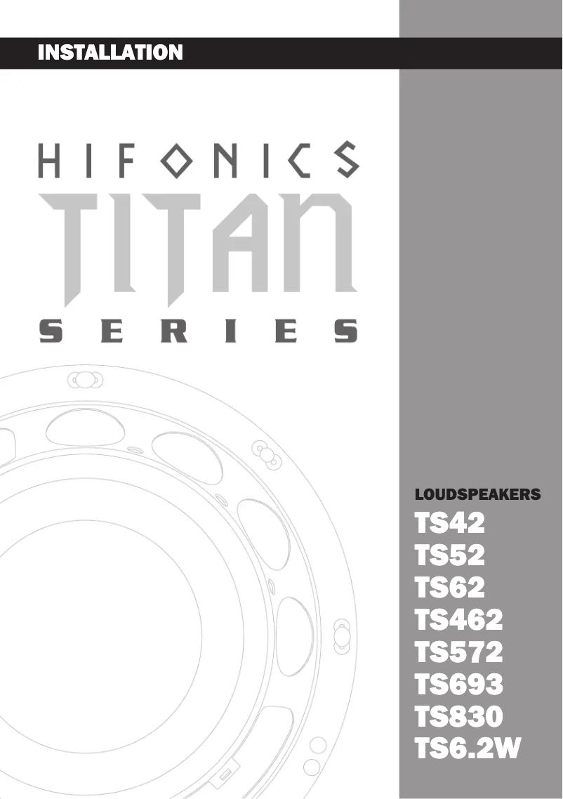 Imagen de la primera página del manual del dispositivo Titan TS62