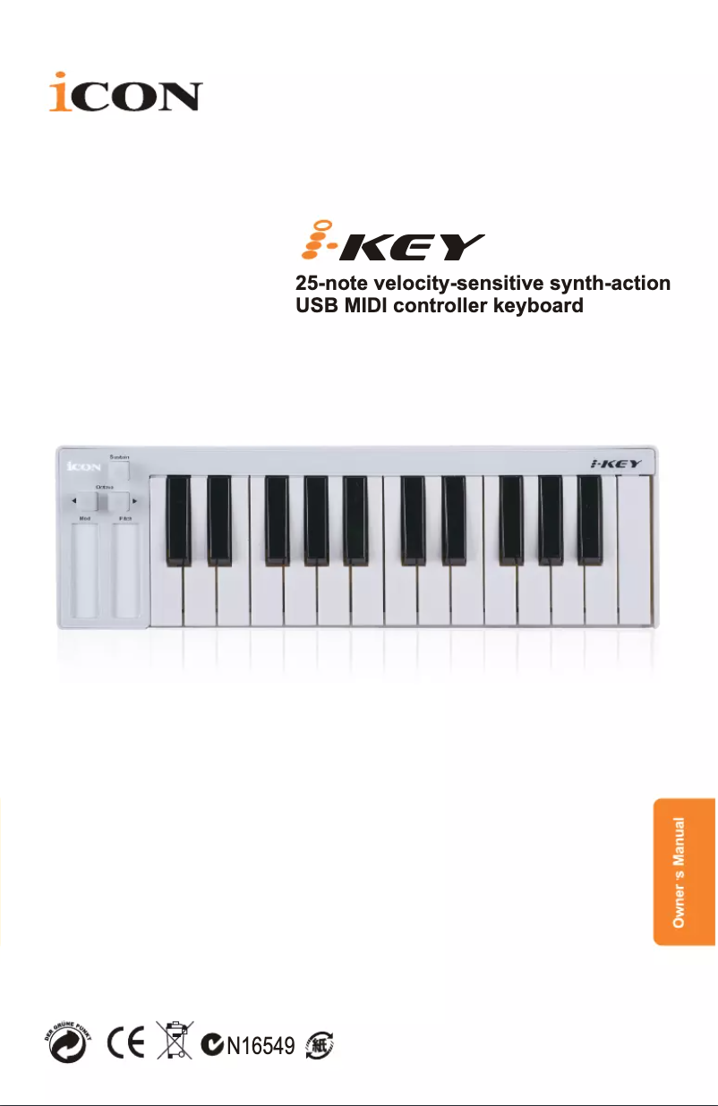 Imagen de la primera página del manual del dispositivo iKey