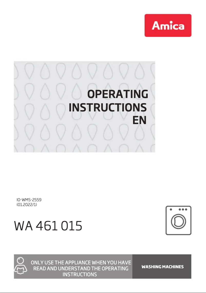 Página nº 1 - Manual de usuario Amica WA 461 015