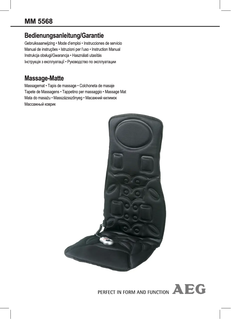 Imagen de la primera página del manual del dispositivo MM 5568