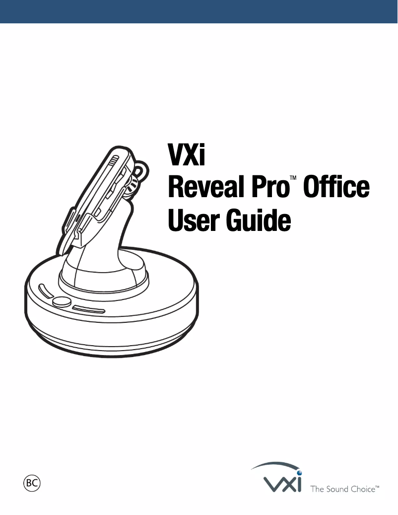 Página nº 1 - Manual de usuario Jabra VXi Reveal Pro Office