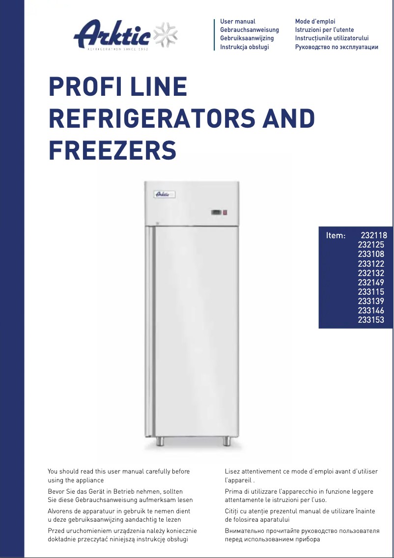 Imagen de la primera página del manual del dispositivo 232149