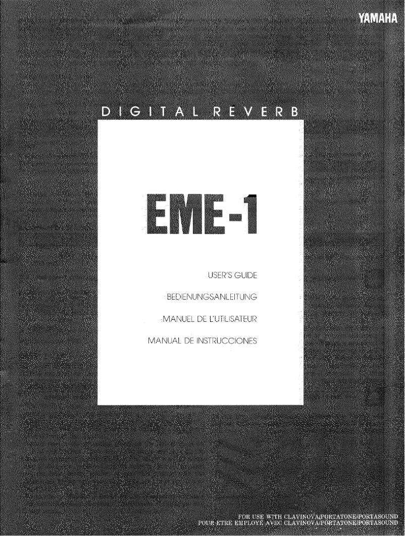 Página 1 del manual Manual de usuario Yamaha EME-1