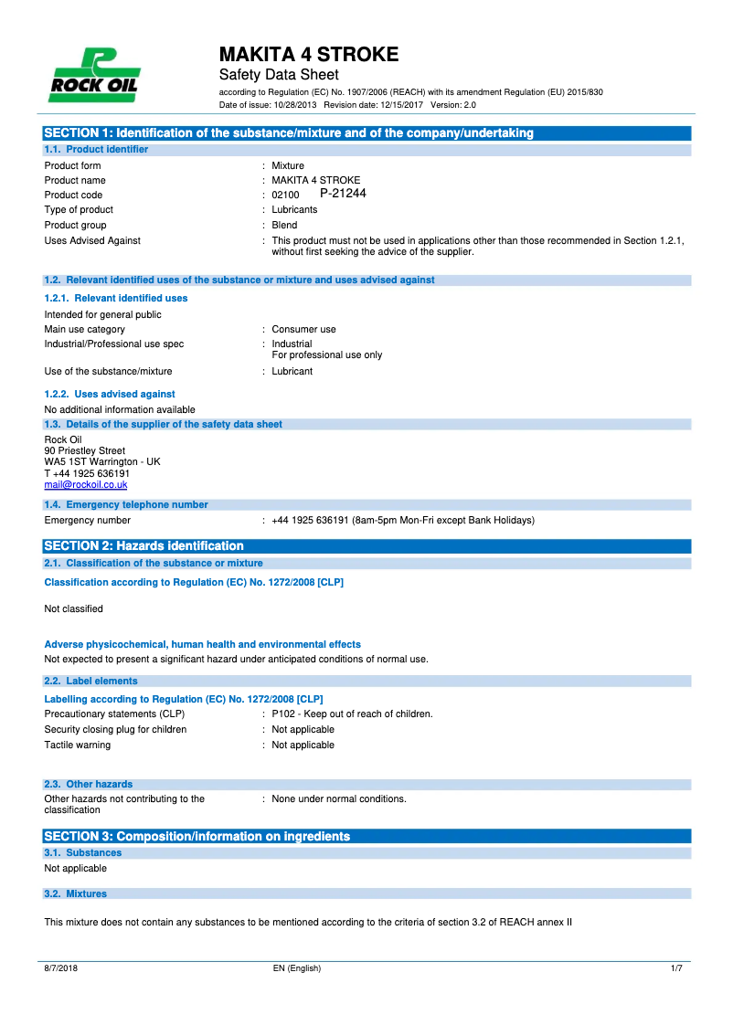 Imagen de la primera página del manual del dispositivo P-21244